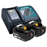 MAKITA PowerPack 18v 2x5.0Ah Battery & Charger DC18RC