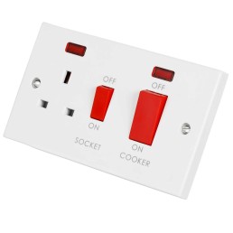 COOKER SWITCH WITH SOCKET...