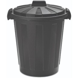 WASTE BIN (Black) 56L