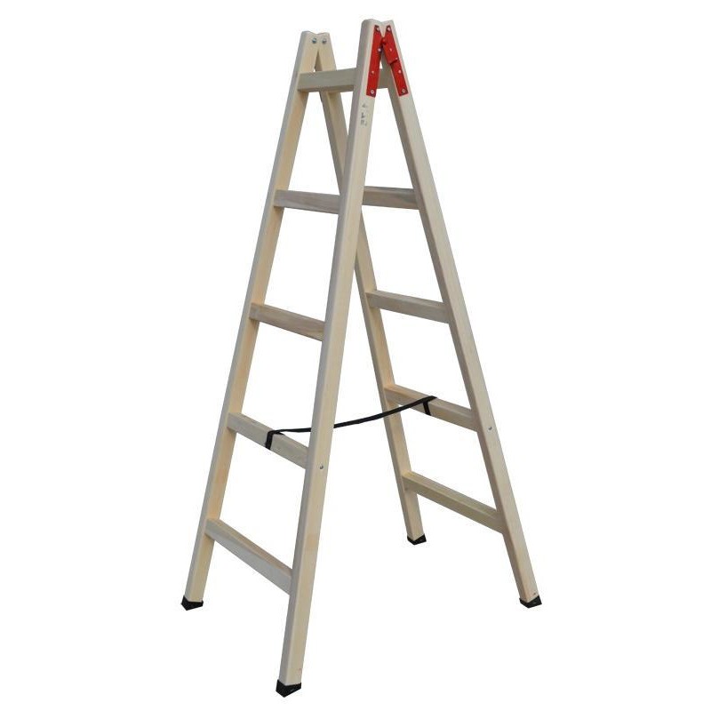 WHITE WOODEN LADDER 2M