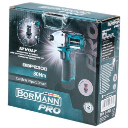 BORMANN Pro BBP2300 Παλμικό Κατσαβίδι Μπαταρίας Brushless 12V Li-Ion 80Νm SOLO