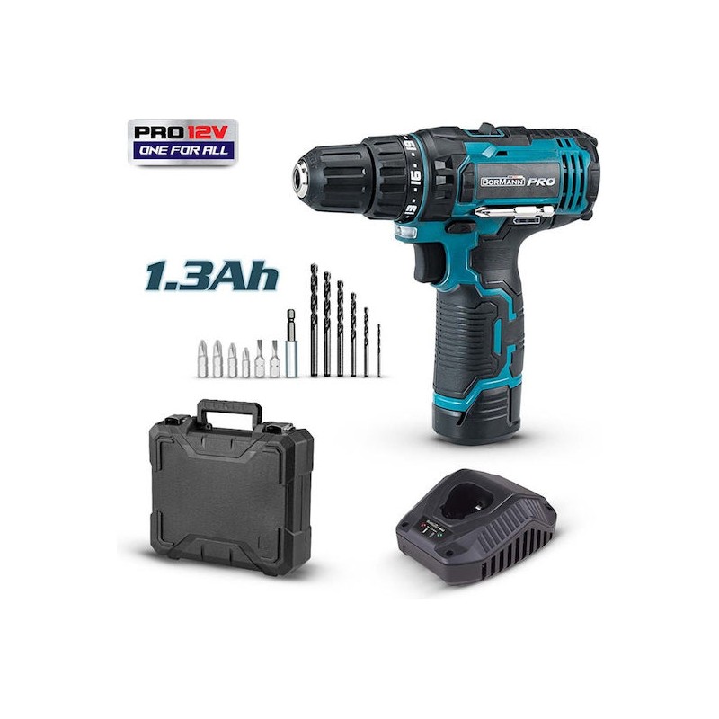 Bormann Pro BBP2100 12V Cordless Drill/Driver 1x1.3Ah