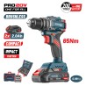 BORMANN Pro BBP5401X22CA Κρουστικό Δραπανοκατσάβιδο Compact Brushless Μπαταρίας 20V, 2x2ah
