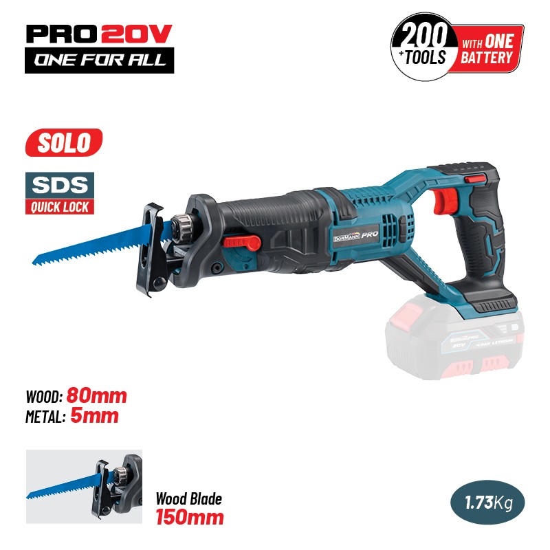 BORMANN Pro BBP3800 Cordless Reciprocating Saw 20V Li-ion, SOLO