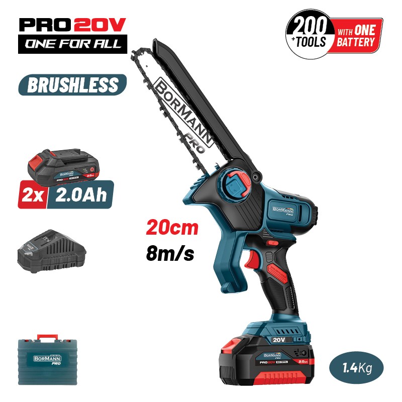 BORMANN PRO BBP5441X22C CORDLESS MINI CHAINSAW 20V,BRUSHLESS,20cm