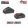 BORMANN Pro BBP9920 Starter Kit 20V, Battery 2.0Ah & Charger 2.4Α