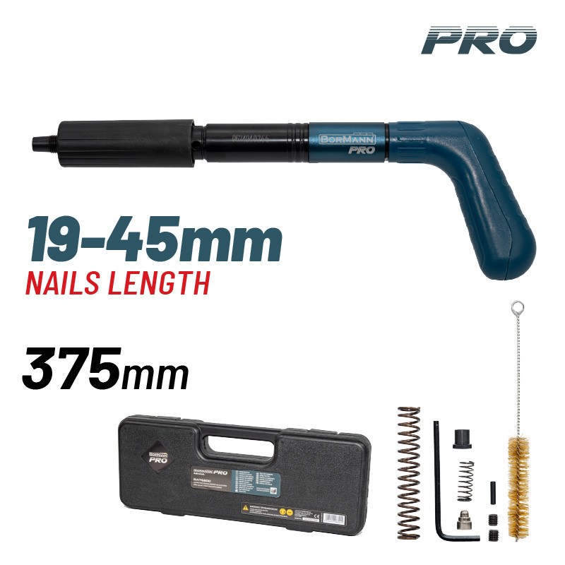 BORMANN Pro BAT6200 MINI CEILING NAILS GUN WITH SPRING , BMC CASE