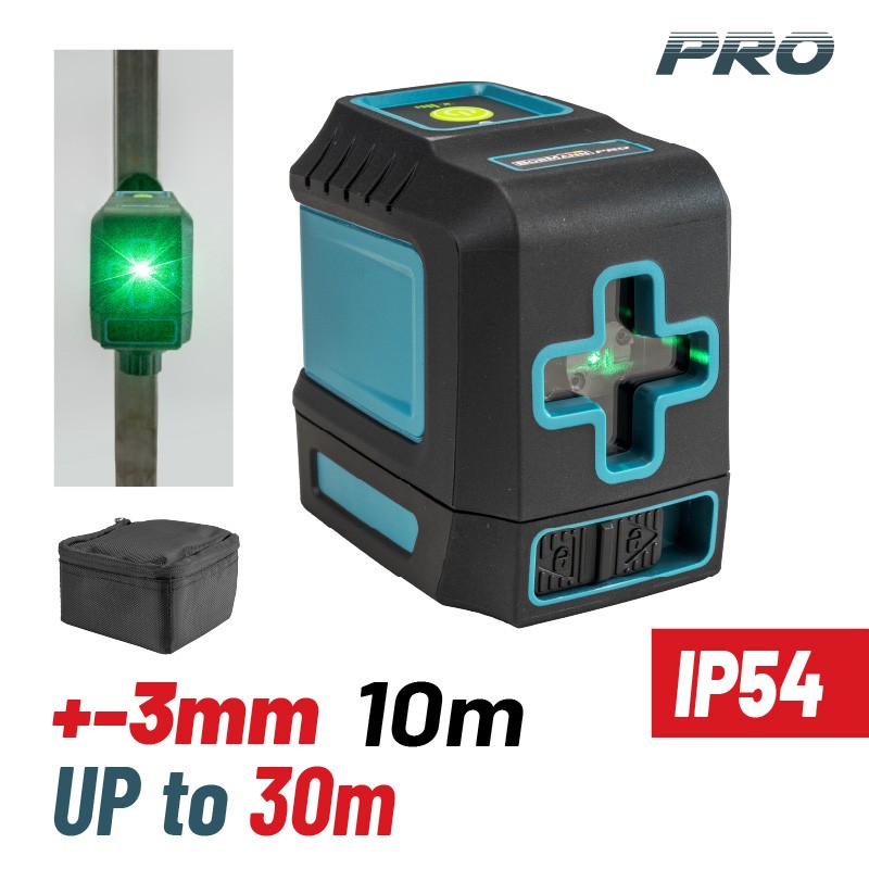 BORMANN Pro BDM6800 SPIRIT CROSS LEVEL LASER GREEN LINE 30m