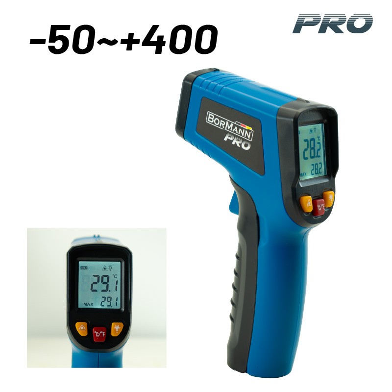 BORMANN Pro BDM3000 Infrared Thermometer, 2x 3AAA