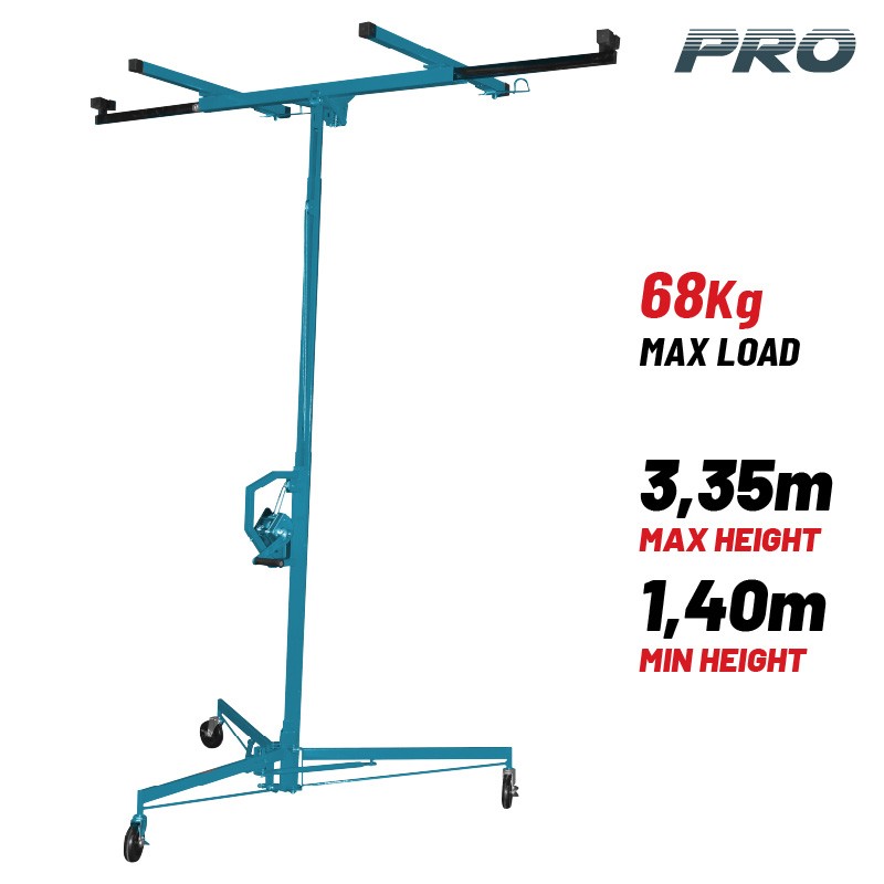 BORMANN Pro BTC6200 DRYWALL LIFTER 3,35m , DOUBLE WINCH, MAX LOAD 68Kg , LOADING HEIGHT 0,92m