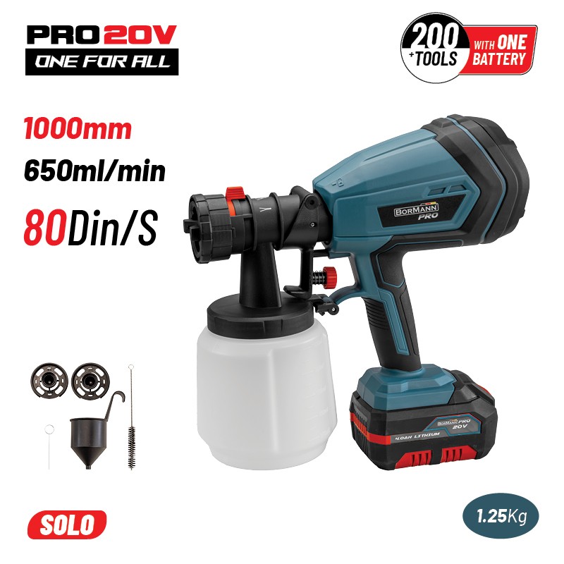 BORMANN Pro BBP3620 Πιστόλι Βαφής Μπαταρίας 20V, SOLO